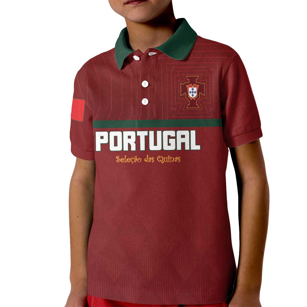 Custom Portugal Football 2026 Kid Polo Shirt Vamos Portugal