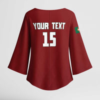Custom Portugal Football 2026 Kimono Sleeve Blouse Vamos Portugal