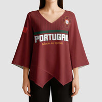 Custom Portugal Football 2026 Kimono Sleeve Blouse Vamos Portugal