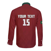 Custom Portugal Football 2026 Long Sleeve Button Shirt Vamos Portugal