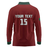 Custom Portugal Football 2026 Long Sleeve Polo Shirt Vamos Portugal