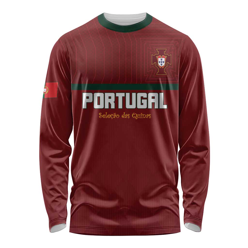 Custom Portugal Football 2026 Long Sleeve Shirt Vamos Portugal