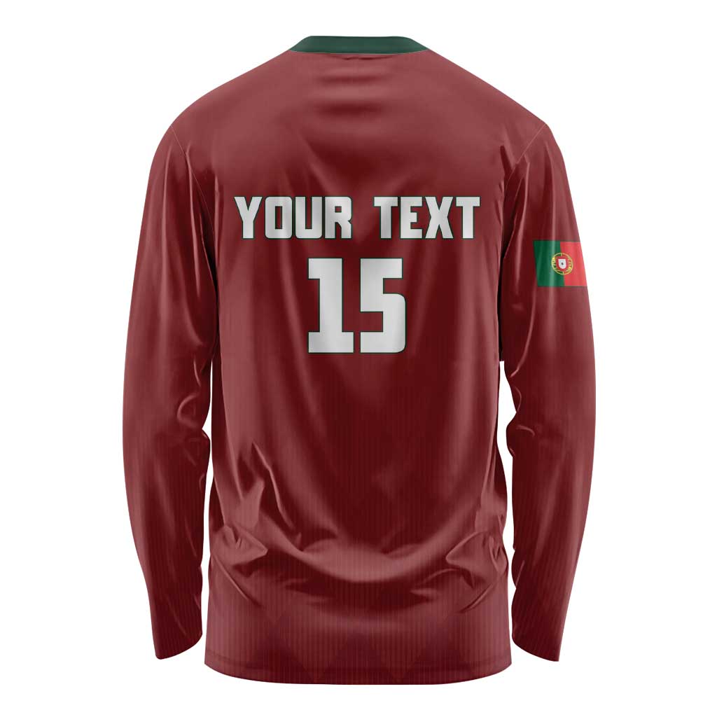 Custom Portugal Football 2026 Long Sleeve Shirt Vamos Portugal