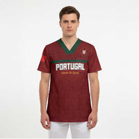 Custom Portugal Football 2026 Scrub Top Vamos Portugal
