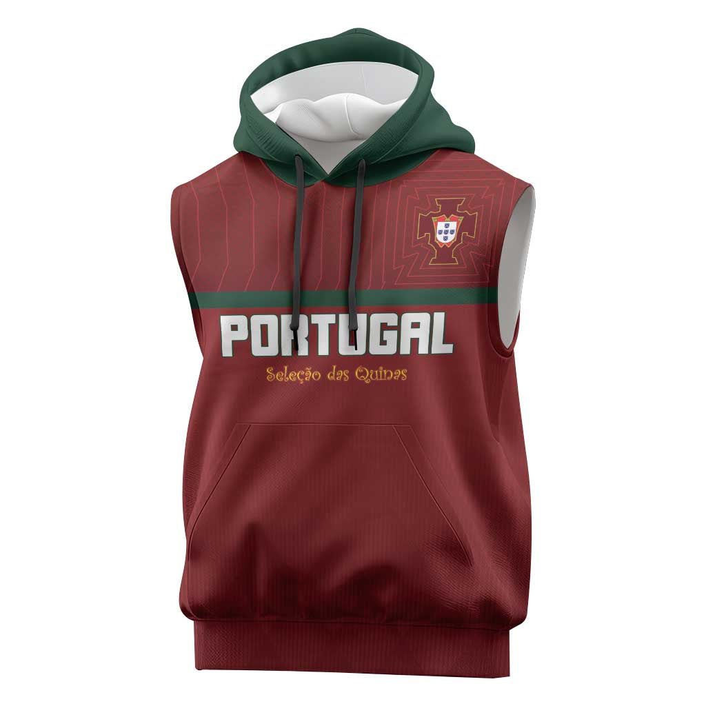 Custom Portugal Football 2026 Sleeveless Hoodie Vamos Portugal