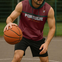 Custom Portugal Football 2026 Sleeveless Hoodie Vamos Portugal