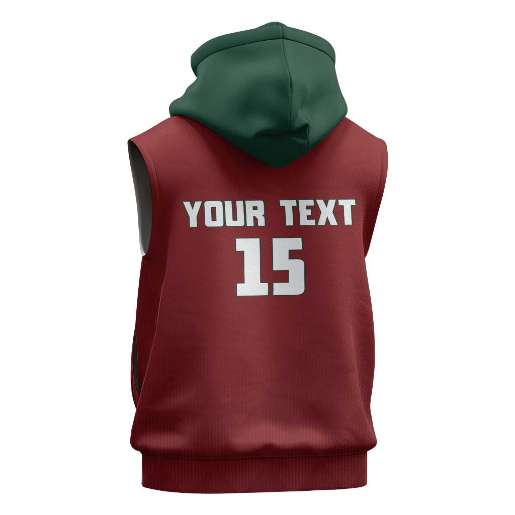 Custom Portugal Football 2026 Sleeveless Zip Hoodie Vamos Portugal