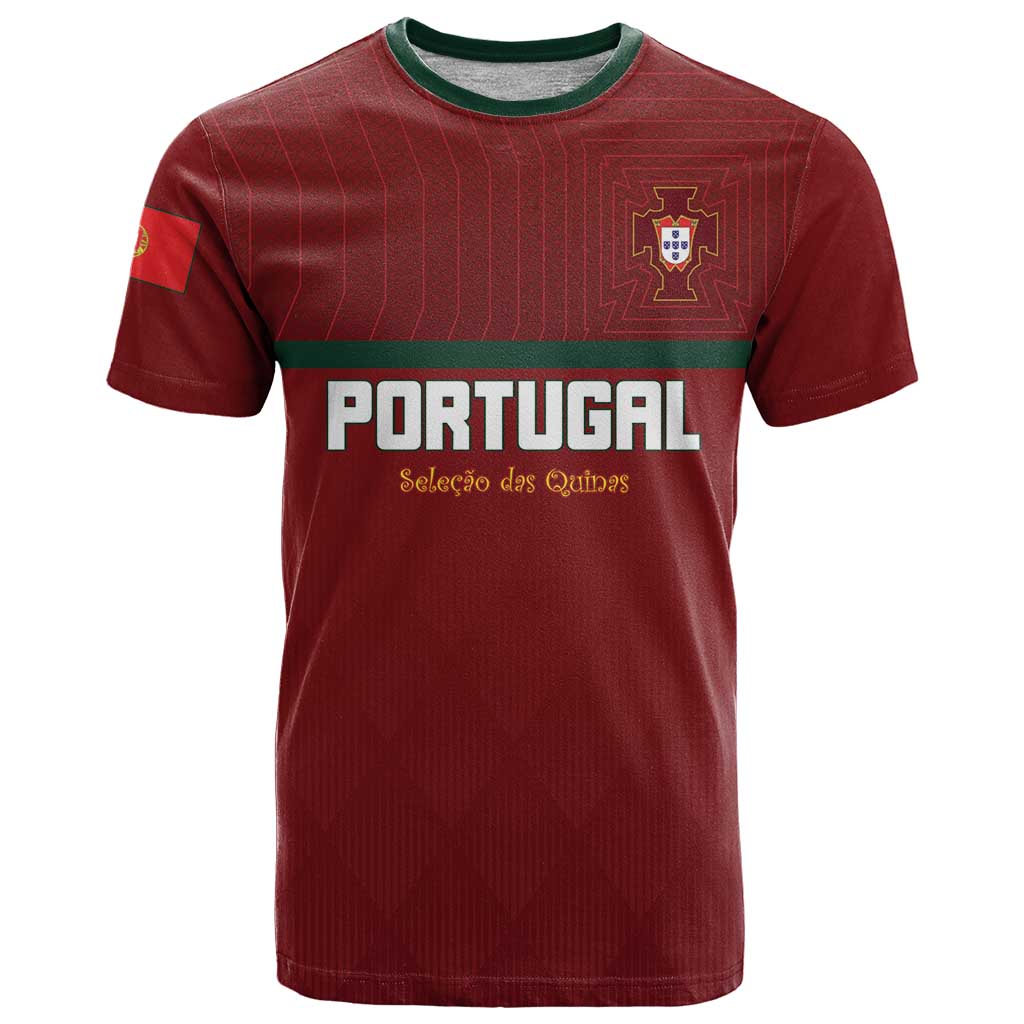 Custom Portugal Football 2026 T Shirt Vamos Portugal