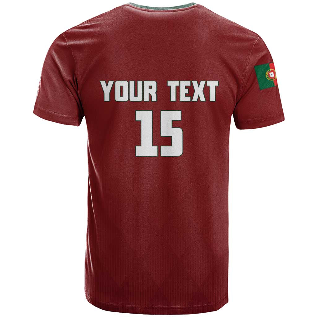 Custom Portugal Football 2026 T Shirt Vamos Portugal