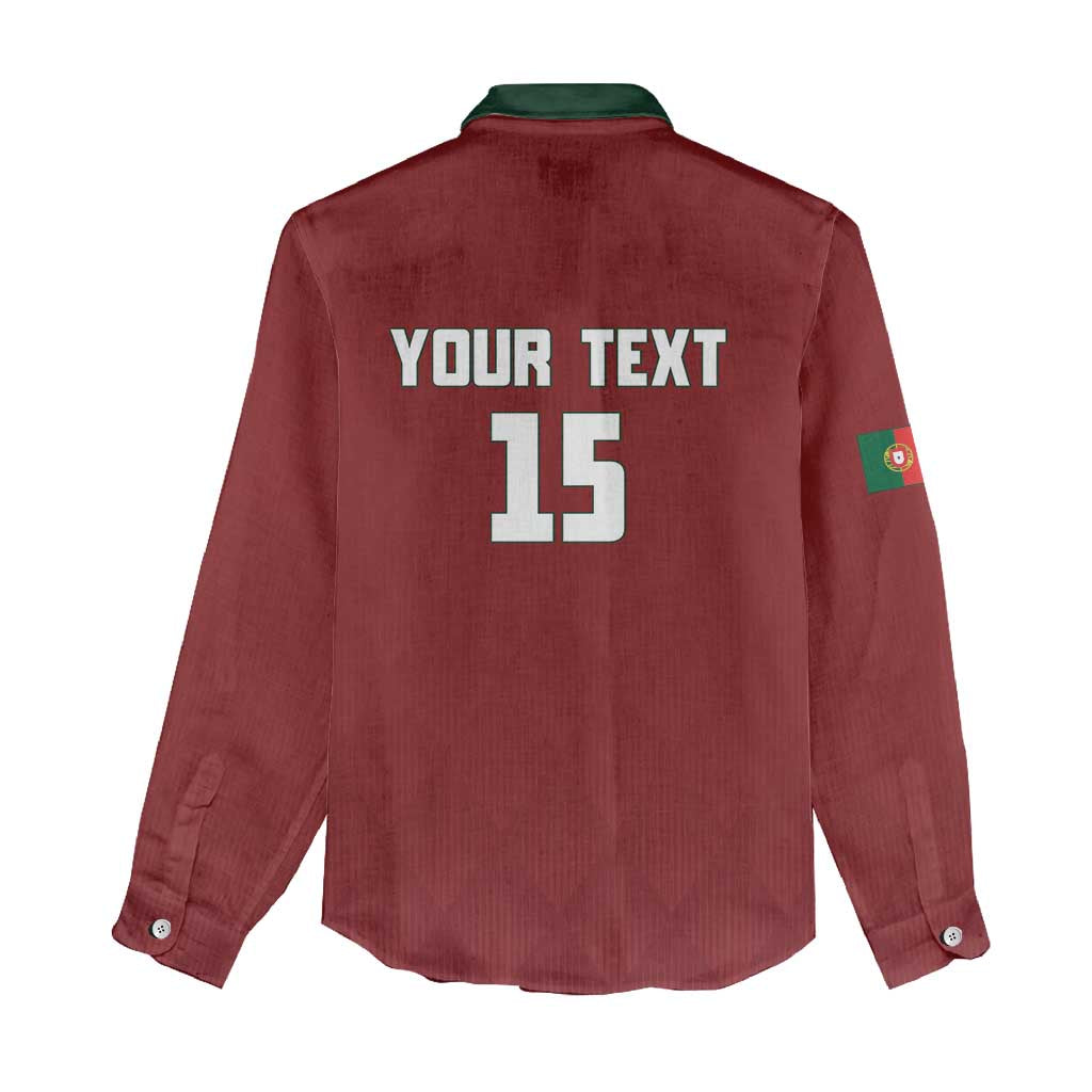 Custom Portugal Football 2026 Women Casual Shirt Vamos Portugal