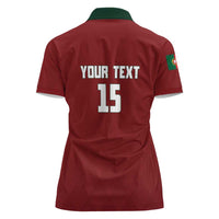 Custom Portugal Football 2026 Women Polo Shirt Vamos Portugal