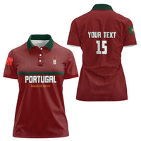 Custom Portugal Football 2026 Women Polo Shirt Vamos Portugal