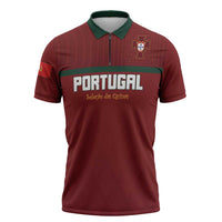 Custom Portugal Football 2026 Zipper Polo Shirt Vamos Portugal
