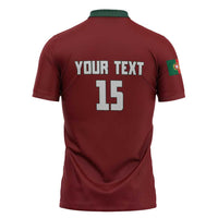 Custom Portugal Football 2026 Zipper Polo Shirt Vamos Portugal