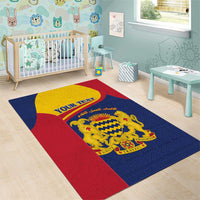Personalised Chad Area Rug Coat Of Arms - African Pattern