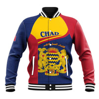 Personalised Chad Baseball Jacket Coat Of Arms - African Pattern