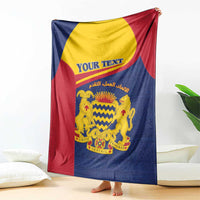 Personalised Chad Blanket Coat Of Arms - African Pattern