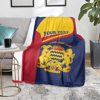 Personalised Chad Blanket Coat Of Arms - African Pattern