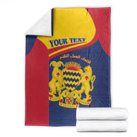 Personalised Chad Blanket Coat Of Arms - African Pattern