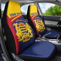 Personalised Chad Car Seat Cover Coat Of Arms - African Pattern