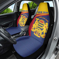 Personalised Chad Car Seat Cover Coat Of Arms - African Pattern
