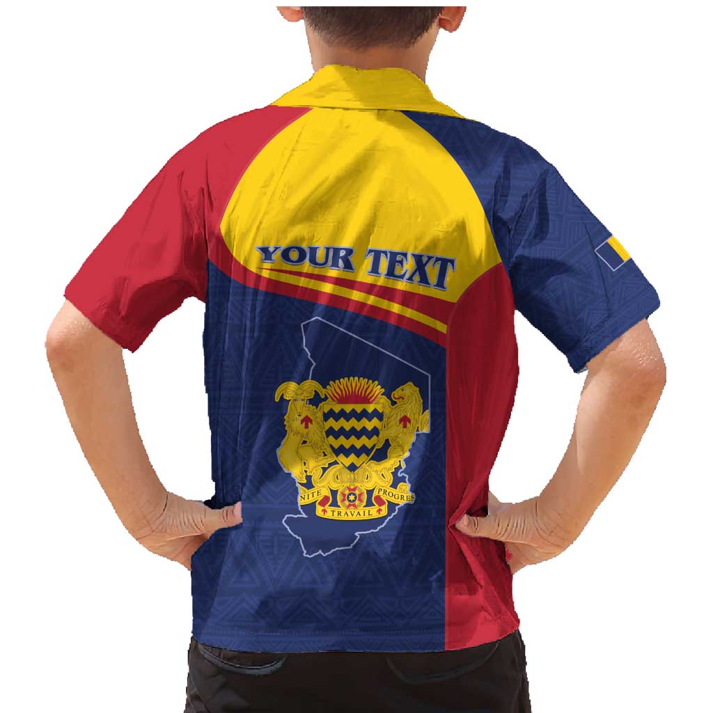 Personalised Chad Family Matching Mermaid Dress and Hawaiian Shirt Coat Of Arms - African Pattern