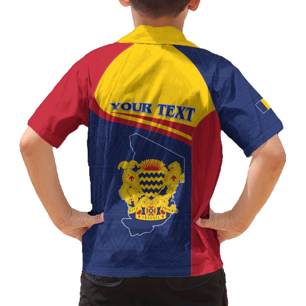 Personalised Chad Family Matching Puletasi and Hawaiian Shirt Coat Of Arms - African Pattern