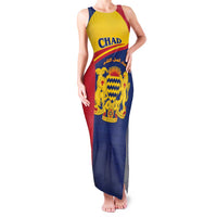 Personalised Chad Family Matching Tank Maxi Dress and Hawaiian Shirt Coat Of Arms - African Pattern