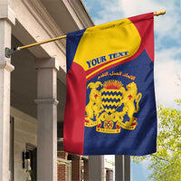 Personalised Chad Garden Flag Coat Of Arms - African Pattern