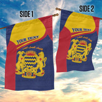 Personalised Chad Garden Flag Coat Of Arms - African Pattern