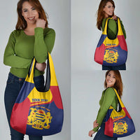 Personalised Chad Grocery Bag Coat Of Arms - African Pattern