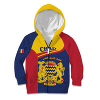 Personalised Chad Kid Hoodie Coat Of Arms - African Pattern
