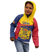 Personalised Chad Kid Hoodie Coat Of Arms - African Pattern