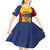 Personalised Chad Kid Short Sleeve Dress Coat Of Arms - African Pattern