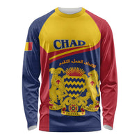 Personalised Chad Long Sleeve Shirt Coat Of Arms - African Pattern