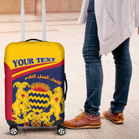 Personalised Chad Luggage Cover Coat Of Arms - African Pattern
