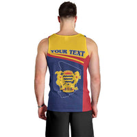 Personalised Chad Men Tank Top Coat Of Arms - African Pattern