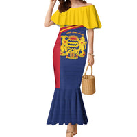 Personalised Chad Mermaid Dress Coat Of Arms - African Pattern