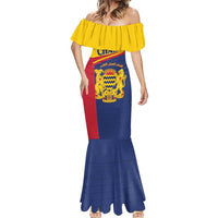 Personalised Chad Mermaid Dress Coat Of Arms - African Pattern