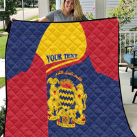 Personalised Chad Quilt Coat Of Arms - African Pattern