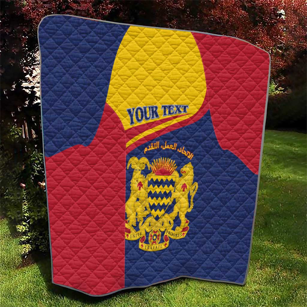 Personalised Chad Quilt Coat Of Arms - African Pattern