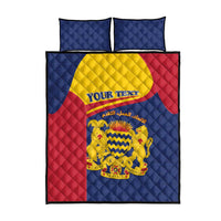 Personalised Chad Quilt Bed Set Coat Of Arms - African Pattern