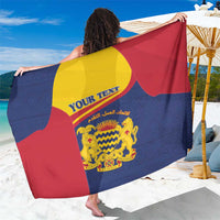 Personalised Chad Sarong Coat Of Arms - African Pattern