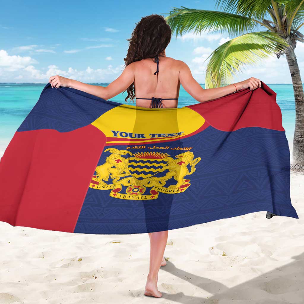 Personalised Chad Sarong Coat Of Arms - African Pattern