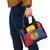 Personalised Chad Shoulder Handbag Coat Of Arms - African Pattern
