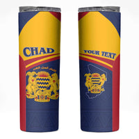 Personalised Chad Skinny Tumbler Coat Of Arms - African Pattern