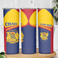 Personalised Chad Skinny Tumbler Coat Of Arms - African Pattern
