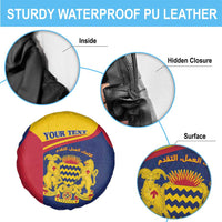 Personalised Chad Spare Tire Cover Coat Of Arms - African Pattern