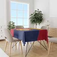 Personalised Chad Tablecloth Coat Of Arms - African Pattern