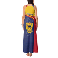 Personalised Chad Tank Maxi Dress Coat Of Arms - African Pattern